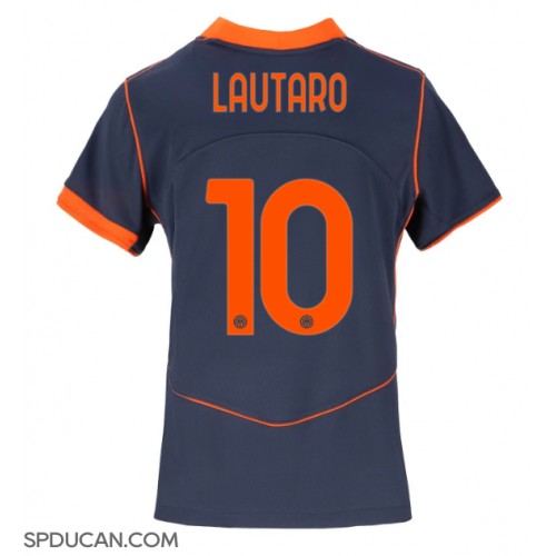 Zenski Nogometni Dres Inter Milan Lautaro Martinez #10 Rezervni 2025-26 Kratak Rukav